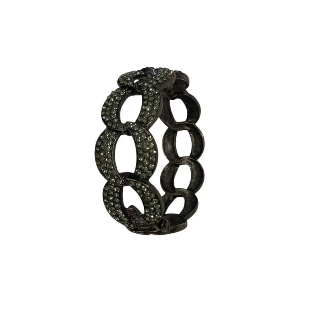 Dark Gray Bangle‎ with bling